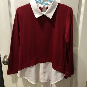 Long-sleeve blouse